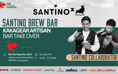 Kolaborasi Kakagear dan Santino Bahas Latte Art untuk Kompetisi di FHI 2024