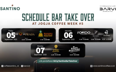 Jelajahi Dunia Kopi di Jogja Coffee Week, Santino Hadirkan Mesin Faema dan Crem untuk Pengalaman Kopi Premium