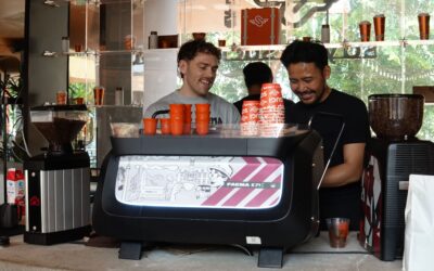 kolaborasi Barista Dunia Menggunakan Mesin Kopi Faema E71e di Sayap Suci